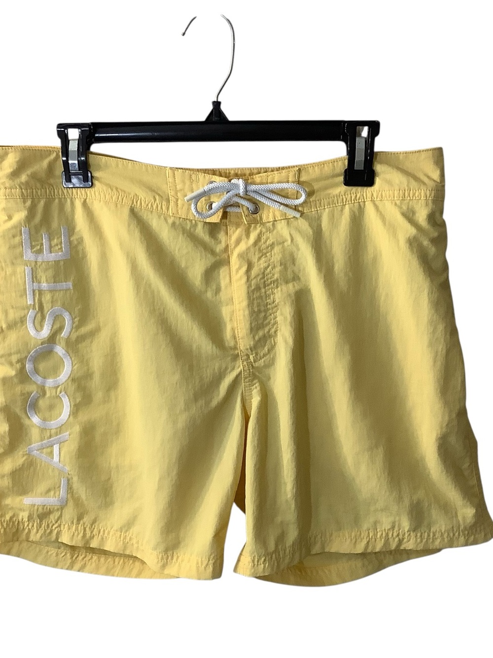 Lacoste Yellow Men’s Hybrid Swim Shorts with Drawstring